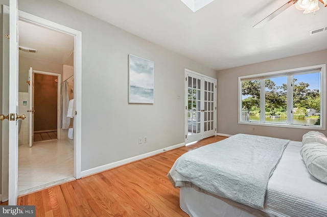 10 Sonora Dr, Pasadena, MD 21122 - bedroom with light wood-style flooring and ceiling fan