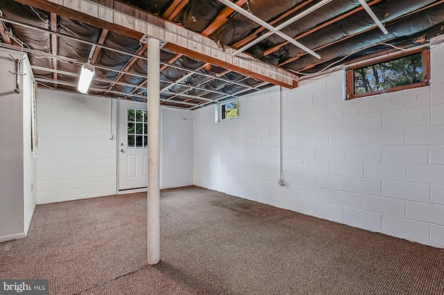 10 Sonora Dr, Pasadena, MD 21122 - basement featuring plenty of natural light and carpet
