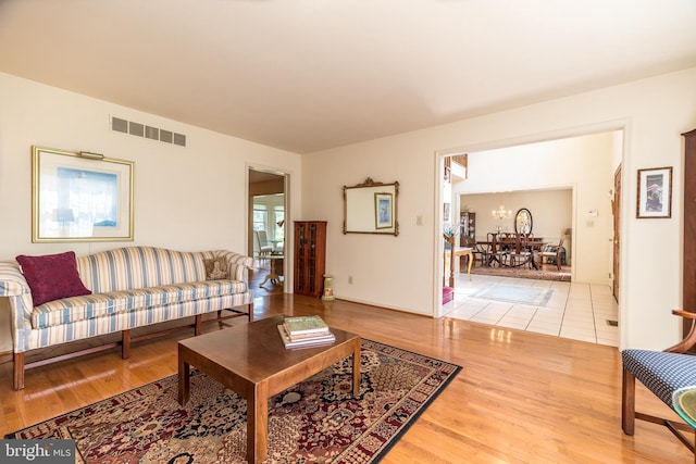 14 Winslow Way, Dresher, PA 19025 - living room with wood finished floors and a chandelier