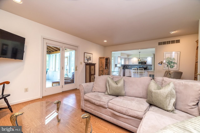 14 Winslow Way, Dresher, PA 19025 - living room with light wood-style flooring and recessed lighting