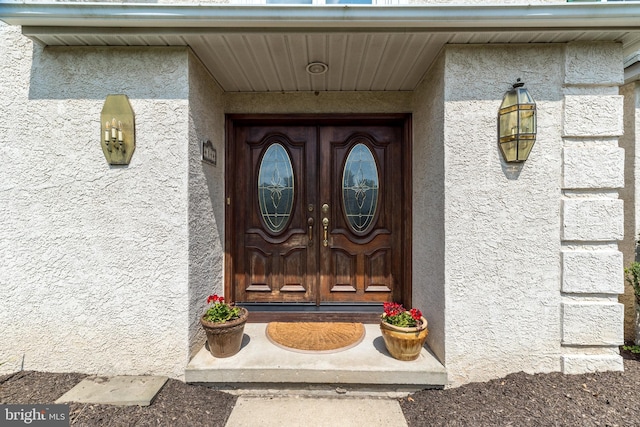 14 Winslow Way, Dresher, PA 19025 - view of exterior entry with stucco siding