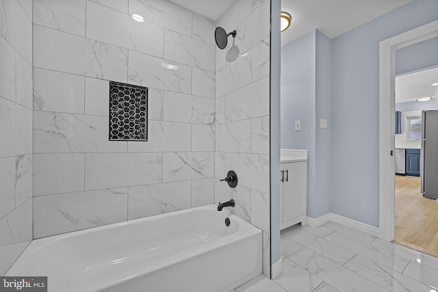 321 Curacao St, Toms River, NJ 08757 - full bath with bathtub / shower combination, vanity, and marble finish floors