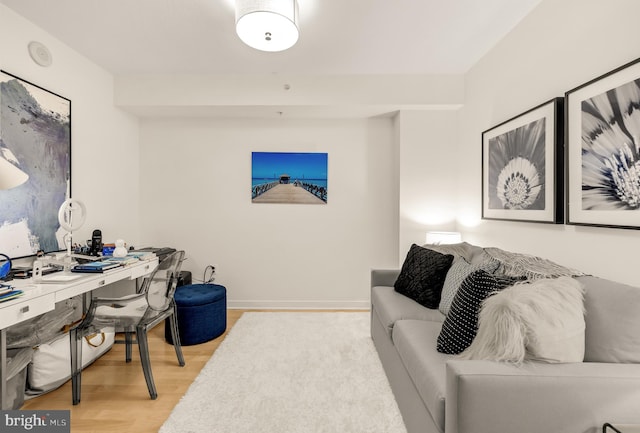 1010 Massachusetts Ave NW Unit 706, Washington, DC 20001 - office area featuring wood finished floors and baseboards