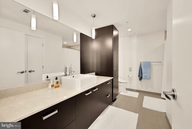 1010 Massachusetts Ave NW Unit 706, Washington, DC 20001 - bathroom with vanity and recessed lighting