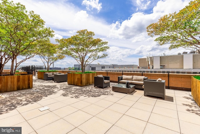 1010 Massachusetts Ave NW Unit 706, Washington, DC 20001 - view of patio / terrace featuring an outdoor living space