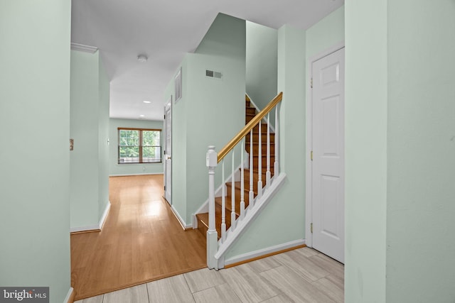 723 Dell Ct, Southampton, PA 18966 - stairs featuring wood finished floors