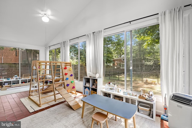 2103 Northcliff Dr, Baltimore, MD 21209 - sunroom featuring vaulted ceiling and plenty of natural light