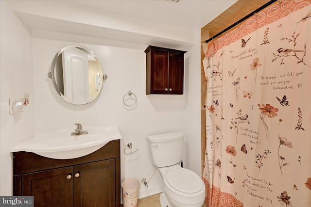 115 N Bradford St, Baltimore, MD 21224 - bathroom featuring vanity and a shower with curtain