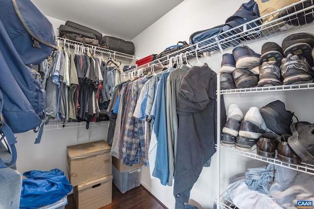 2159 Whispering Hollow Ln, Charlottesville, VA 22911 - spacious closet featuring wood finished floors