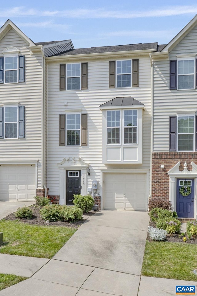 2159 Whispering Hollow Ln, Charlottesville, VA 22911 - multi unit property featuring concrete driveway, brick siding, and a garage