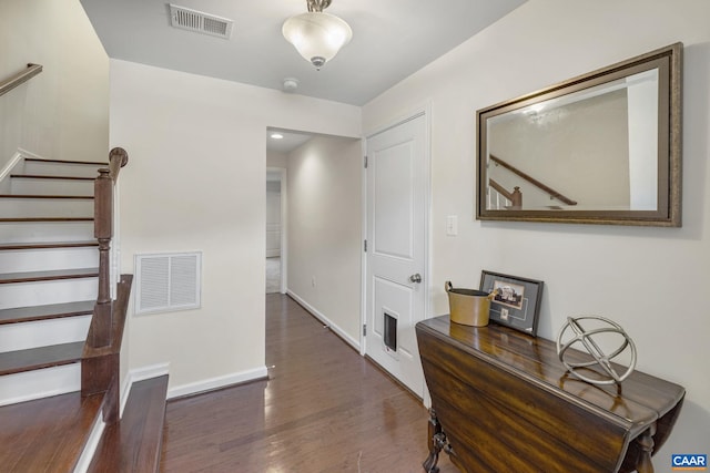 2159 Whispering Hollow Ln, Charlottesville, VA 22911 - corridor featuring wood finished floors and stairway