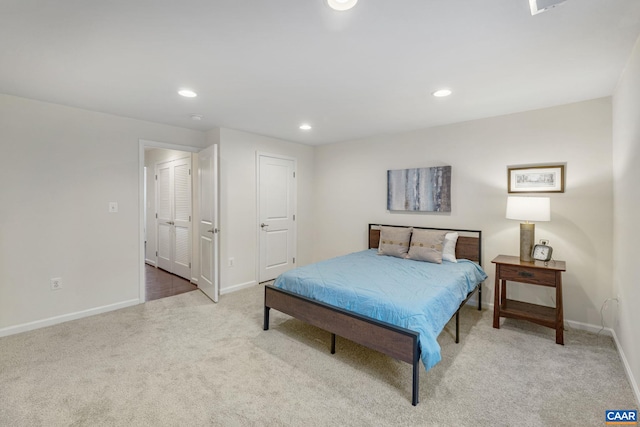 2159 Whispering Hollow Ln, Charlottesville, VA 22911 - bedroom featuring light carpet and recessed lighting