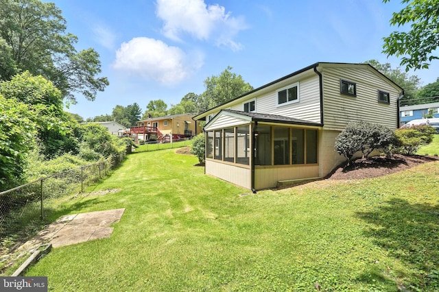 4501 Tipton Ln, Alexandria, VA 22310 - view of yard with a sunroom