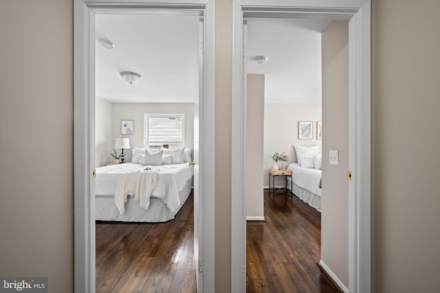 42 Brookshire Dr Unit A, Reisterstown, MD 21136 - corridor featuring dark wood finished floors