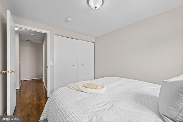 42 Brookshire Dr Unit A, Reisterstown, MD 21136 - bedroom featuring a closet and wood finished floors