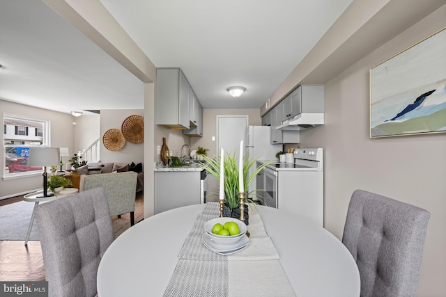 42 Brookshire Dr Unit A, Reisterstown, MD 21136 - dining space with stairway