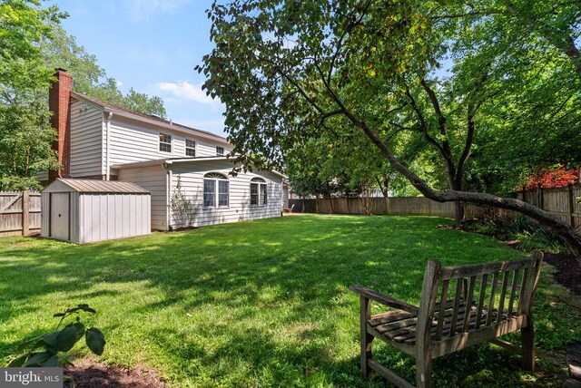 8700 Bluedale St, Alexandria, VA 22308 - fenced backyard featuring a storage shed