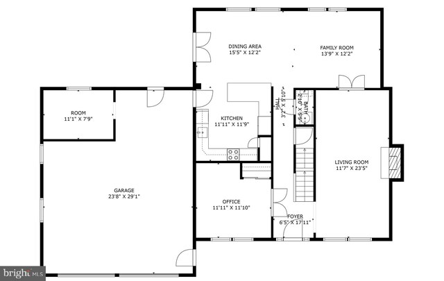 8700 Bluedale St, Alexandria, VA 22308 - view of property floor plan