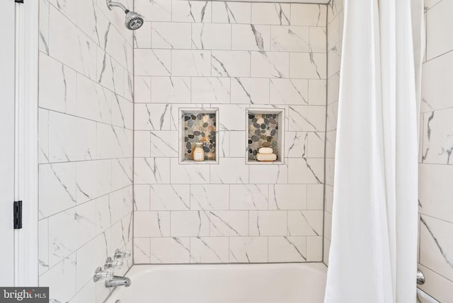 8700 Bluedale St, Alexandria, VA 22308 - bathroom featuring shower / bath combo