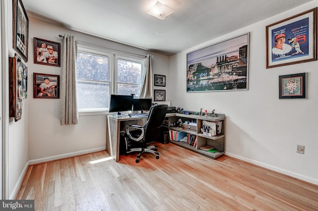 108 Strathdon Way, Lutherville Timonium, MD 21093 - office area featuring wood finished floors and baseboards