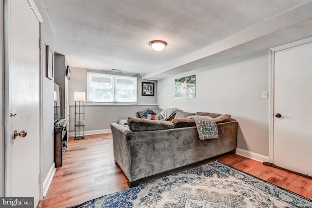 108 Strathdon Way, Lutherville Timonium, MD 21093 - living room with light wood-type flooring and baseboards