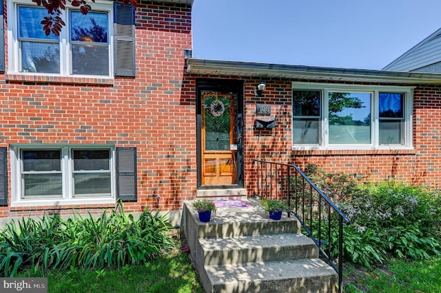 108 Strathdon Way, Lutherville Timonium, MD 21093 - doorway to property with brick siding