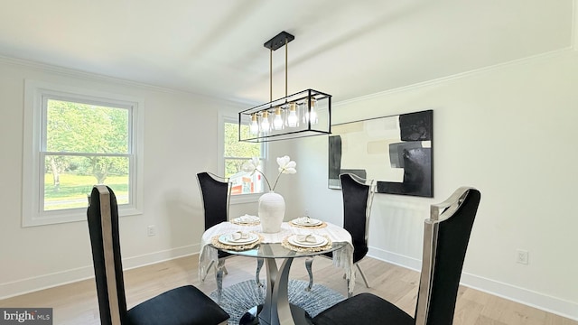 904 Man O War Ln, Great Falls, VA 22066 - dining room featuring ornamental molding and light wood-style floors