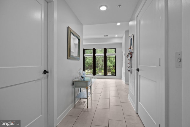 4523 Riverside Way, Philadelphia, PA 19127 - hall with recessed lighting and light tile patterned floors