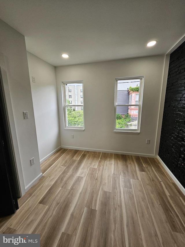 3239 N 13th St, Philadelphia, PA 19140 - spare room with light wood-style flooring and recessed lighting