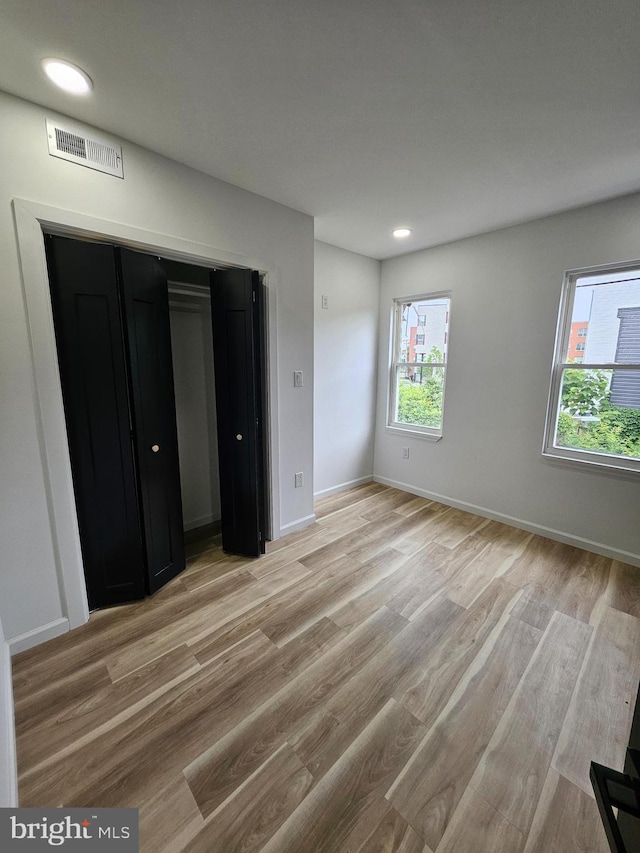 3239 N 13th St, Philadelphia, PA 19140 - unfurnished bedroom featuring light wood-style flooring and recessed lighting
