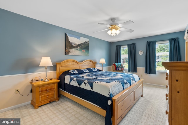 1015 Jodie Ct, Pennsburg, PA 18073 - bedroom featuring baseboards and a ceiling fan
