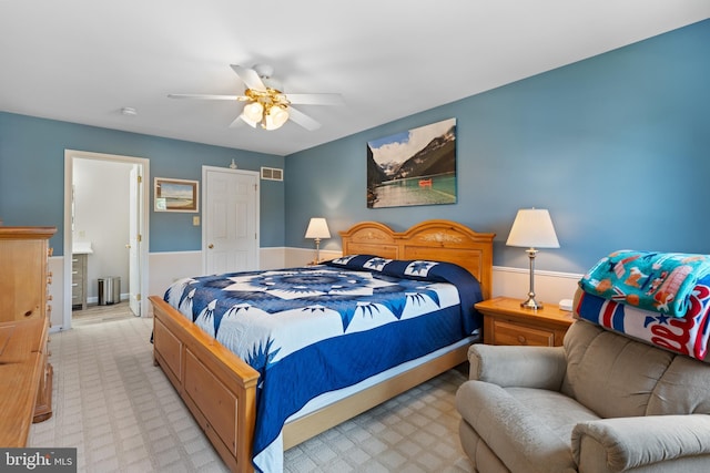 1015 Jodie Ct, Pennsburg, PA 18073 - bedroom with a ceiling fan and light flooring