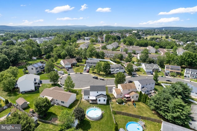 1015 Jodie Ct, Pennsburg, PA 18073 - aerial view of residential area featuring a pool area