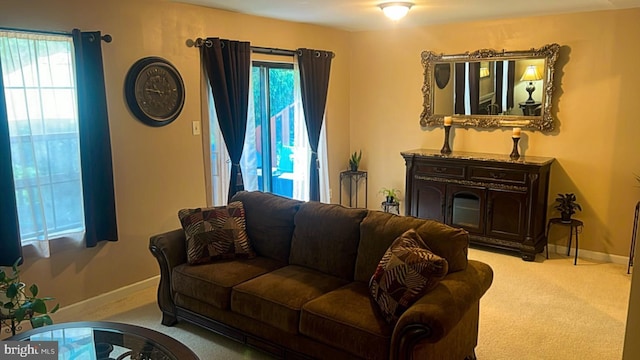 1402 Redwood Ct Unit 57, West Chester, PA 19380 - living area featuring light colored carpet and baseboards