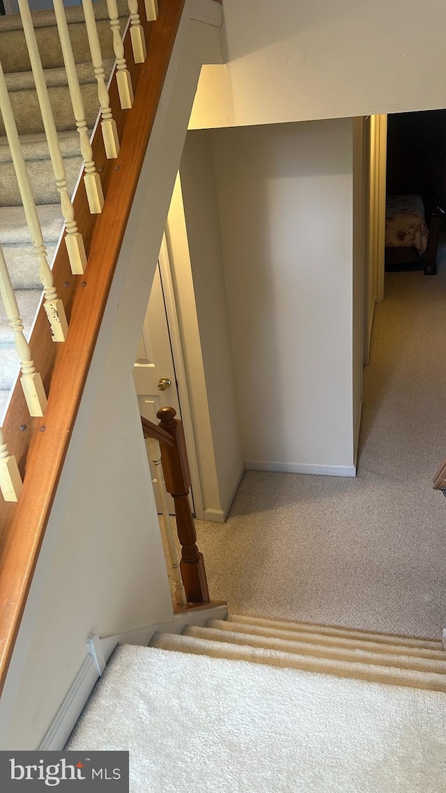 1402 Redwood Ct Unit 57, West Chester, PA 19380 - stairway with carpet and baseboards