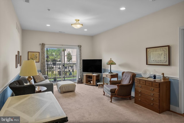 7330 Maple Ave Unit 116, Pennsauken, NJ 08109 - living room featuring carpet flooring and recessed lighting
