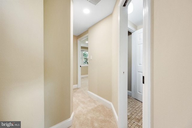 86 Sugarland Run Dr, Sterling, VA 20164 - hallway with light colored carpet and recessed lighting