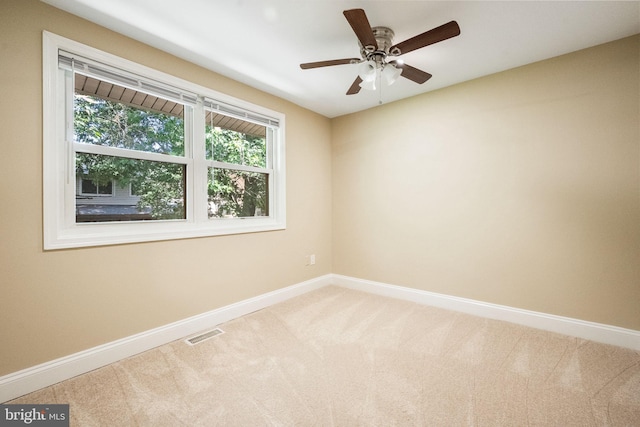 86 Sugarland Run Dr, Sterling, VA 20164 - carpeted empty room featuring baseboards and ceiling fan