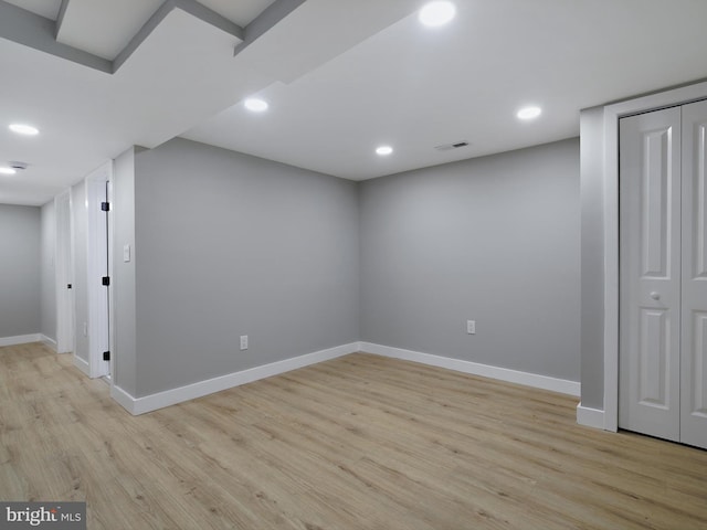 1759 Lyman Pl NE, Washington, DC 20002 - finished basement featuring light wood-style floors and recessed lighting