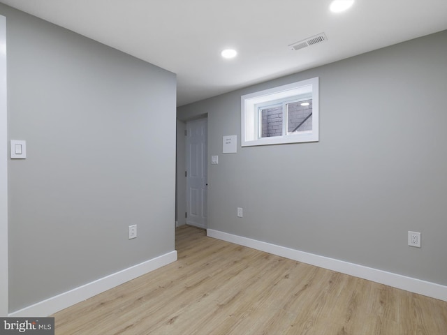 1759 Lyman Pl NE, Washington, DC 20002 - spare room featuring light wood-style flooring and recessed lighting