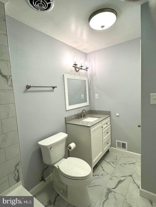 16611 Summers Ln, Brandywine, MD 20613 - bathroom with marble look tiles and vanity