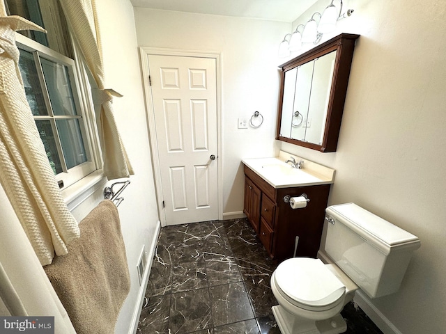 16611 Summers Ln, Brandywine, MD 20613 - bathroom with marble look tiles and vanity