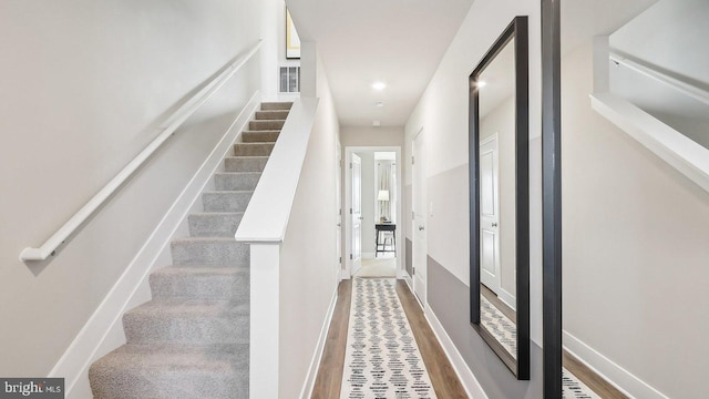 176 Munsee Cir, Winchester, VA 22602 - stairway with recessed lighting and baseboards