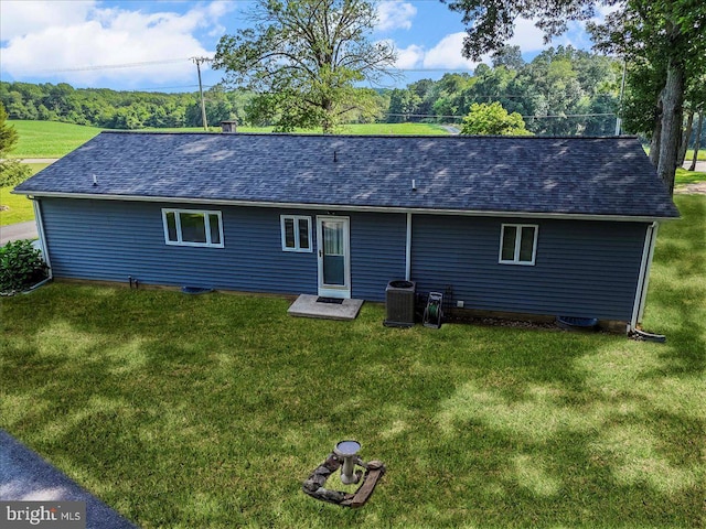 158 Firetower Rd, Port Deposit, MD 21904 - back of property with a yard and roof with shingles