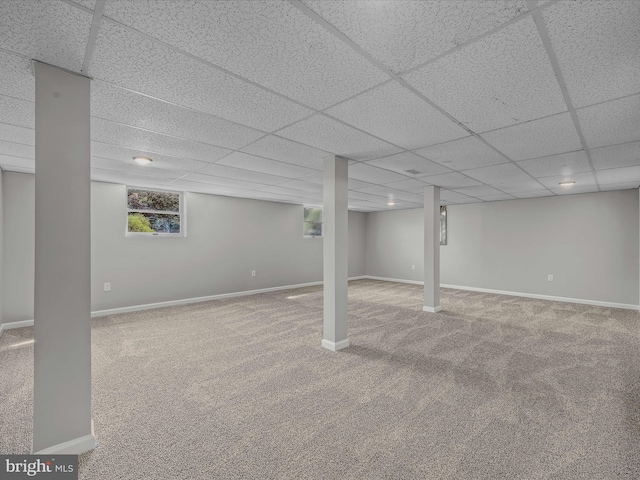 116 Spur Rd, Martinsburg, WV 25404 - below grade area featuring carpet floors and a drop ceiling