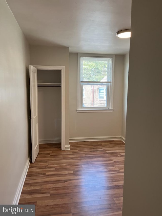 3019 Magee Ave, Philadelphia, PA 19149 - unfurnished bedroom with wood finished floors and a closet