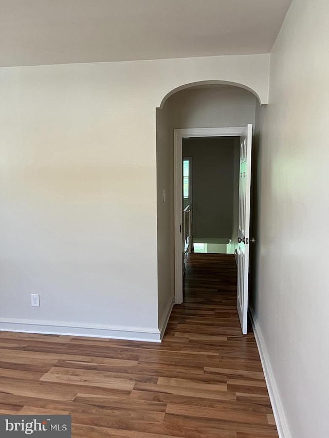 3019 Magee Ave, Philadelphia, PA 19149 - hallway featuring wood finished floors and arched walkways