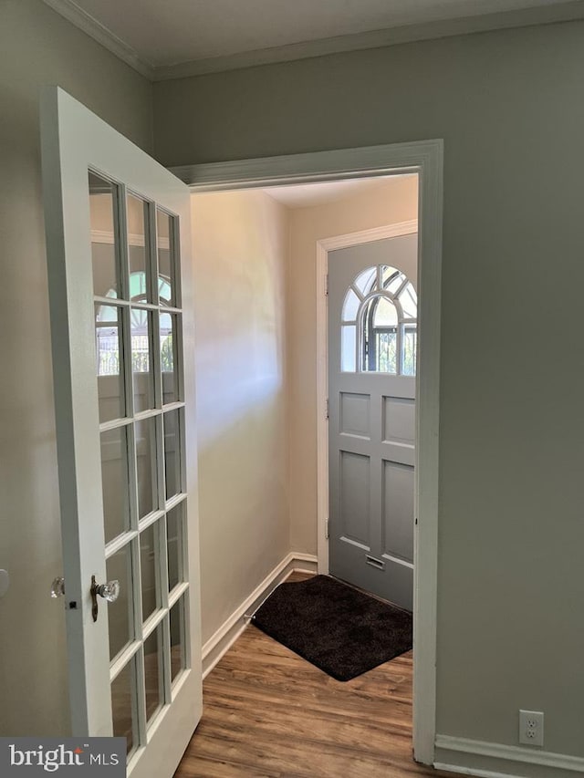3019 Magee Ave, Philadelphia, PA 19149 - foyer with ornamental molding and wood finished floors