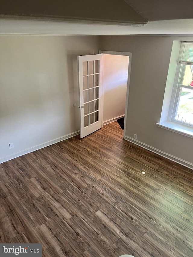 3019 Magee Ave, Philadelphia, PA 19149 - unfurnished room with dark wood finished floors and baseboards