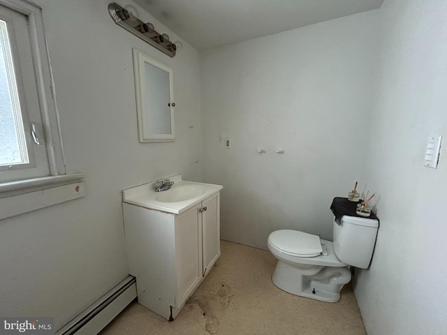 135-137 S 6th St, Shamokin, PA 17872 - bathroom with vanity and a baseboard heating unit
